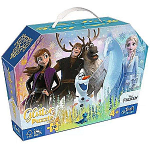 Puzzle 70 Glitter Trefl: Disney Frozen