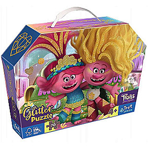 Puzzle 70 Glitter Trefl: Uniwersalne Trolls 3
