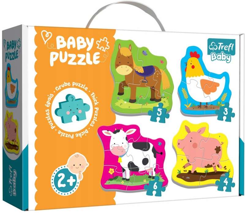 Puzzle Baby Classic Trefl: Zwierzęta na farmie