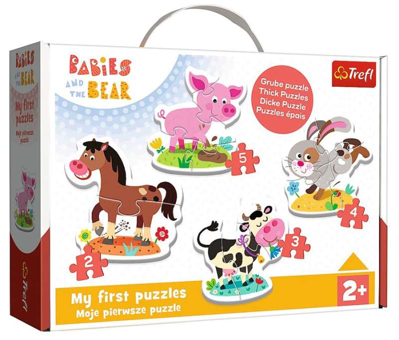 Puzzle Baby Classic Trefl: Na farmie