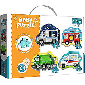 Puzzle Baby Classic Trefl: Vehicles and jobs