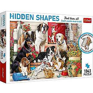 Puzzle 1043 Trefl: Hidden Shapes Doggy Fun