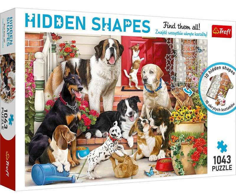 Puzzle 1043 Trefl: Hidden Shapes Doggy Fun