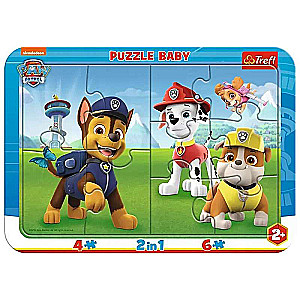 Puzzle Baby Frame 2in1 Trefl: Paw Patrol