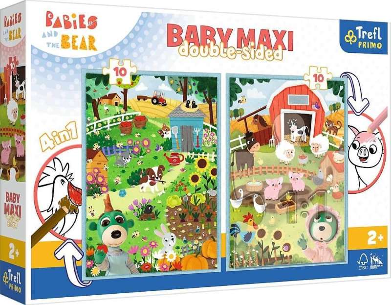 Puzzle Baby MAXI Trefl: Poznaj Bobasy
