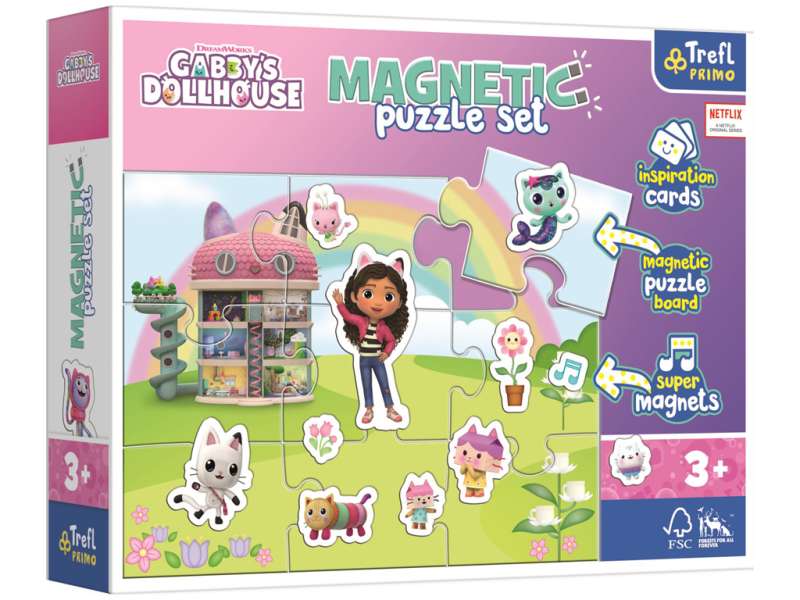 Puzzle Magnetyczne Trefl: Odkrywaj świat Gabbys