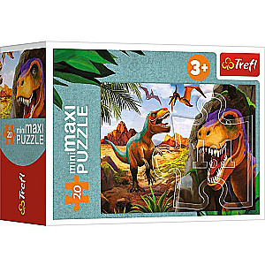 Puzzle mini-maksi Trefl: Eksploruj świat dinozaurów