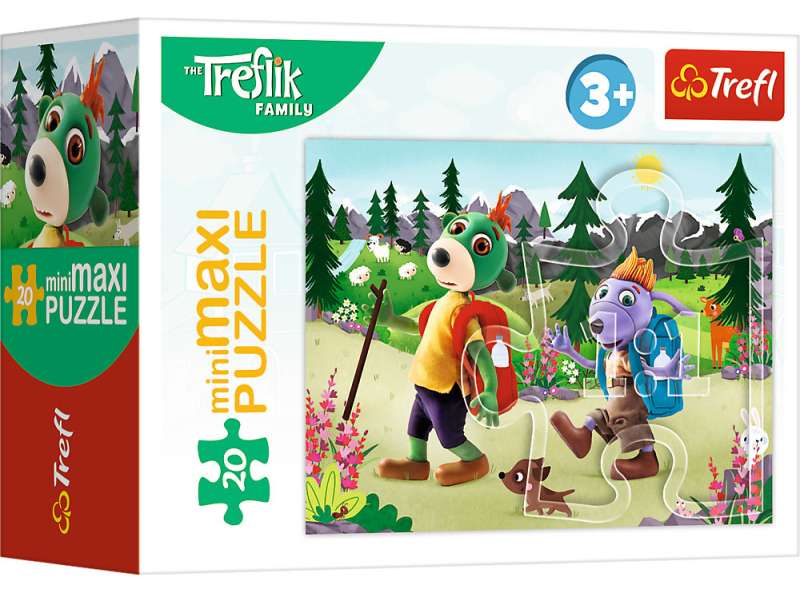 Puzzle mini-maksi Trefl: Rodzina Treflików