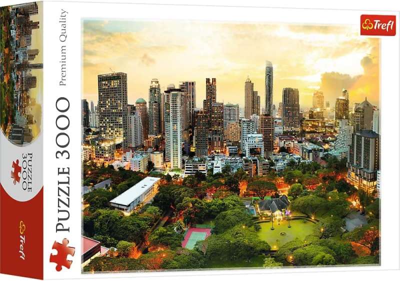 Puzzle 3000 Trefl: Zachód słońca w Bangkoku