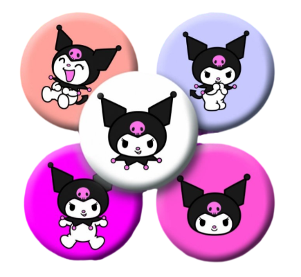 Badge Set. Kuromi 5 pcs.