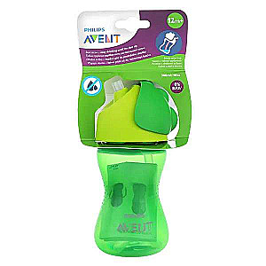 Philips Avent Training Cup with Flexible Straw, 12m+, 300ml, Green
