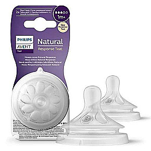 Philips Avent Silicone Pacifier: Anti-Colic, Slow Flow, 1 Month+, 2 pcs.