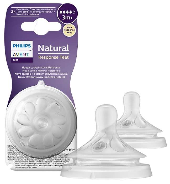 Philips Avent Silicone Pacifier: Anti-Colic, Medium Flow, 3 months+, 2 pcs.