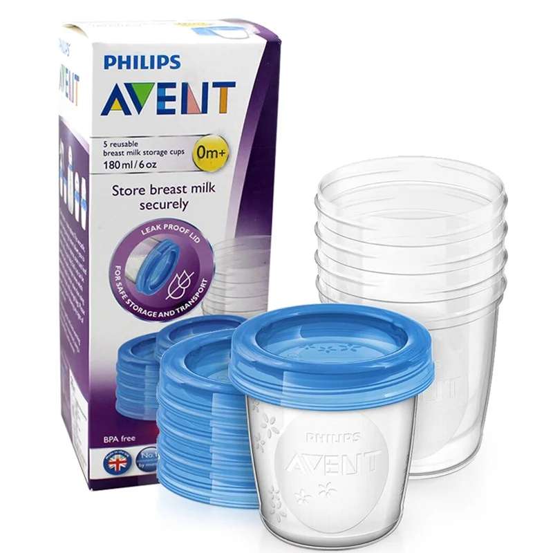 Philips Avent Breast Milk Storage Containers - 180 ml, 5 pcs.