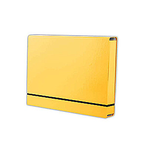 A4 folder with a rubber band, yellow