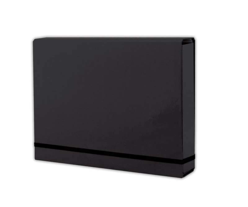 A4 Folder with Rubber Band, Black