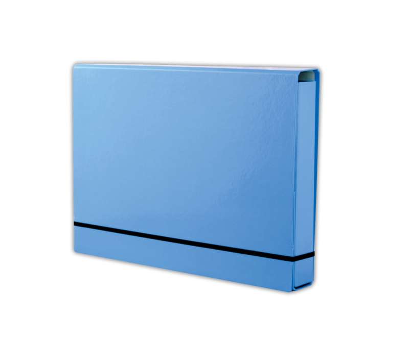 A4 Folder with Rubber Band, Blue