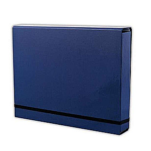 A4 Folder with Rubber Band, Dark Blue