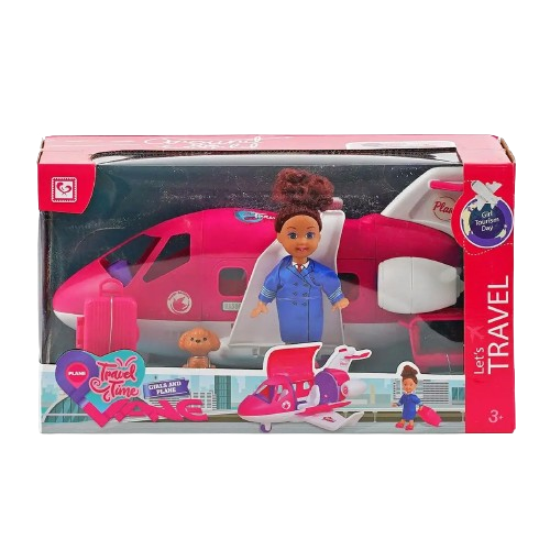 Travel Time: Flight Attendant Doll + Airplane