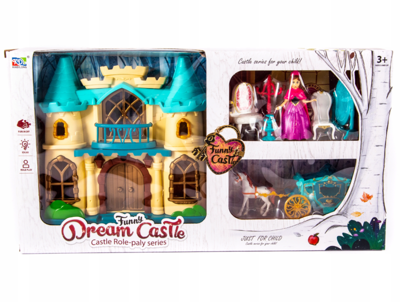 Midex Doll Castle: Princess Carriage + Horse