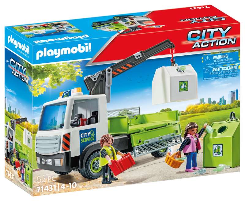 Constructor - Playmobil Glass Recycling Truck with Container