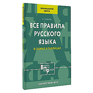 All the Rules of the Russian Language for Primary School in Schemes and Tables