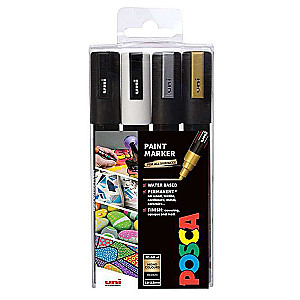 UNI Posca PC-5M Marker Set, 4 pcs