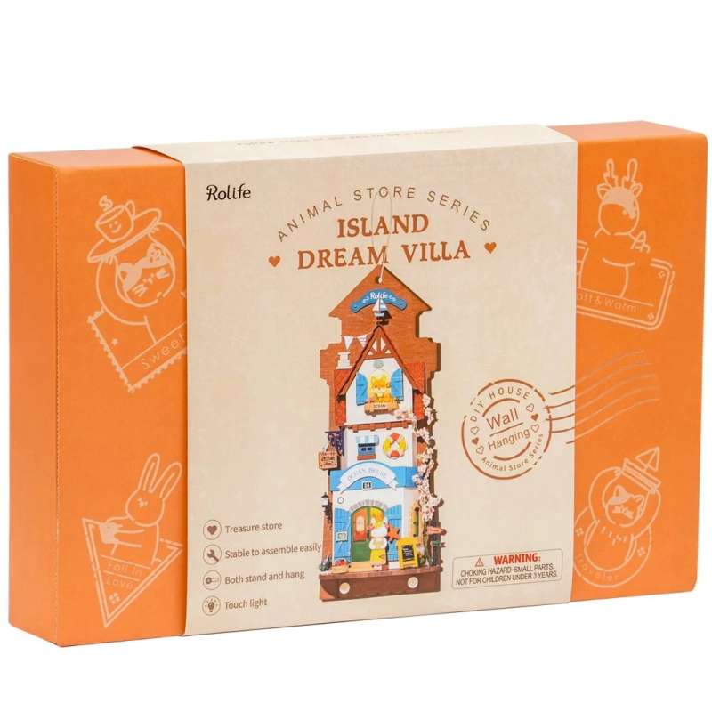 3D Folding Miniature ROBOTIME - Island Dream Villa