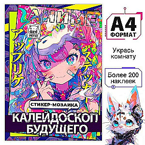 Sticker Mosaic «Kaleidoscope of the Future», Anime