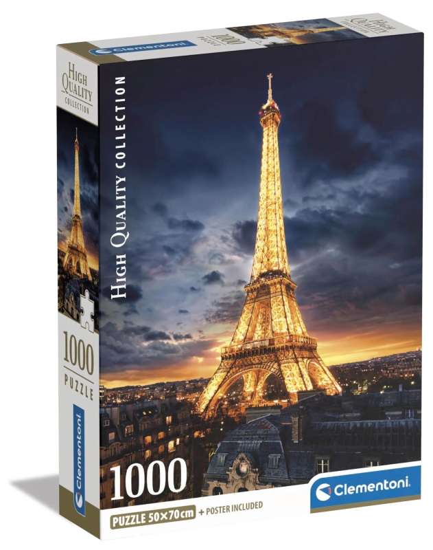 Puzzle 1000 Clementoni: Eiffel Tower