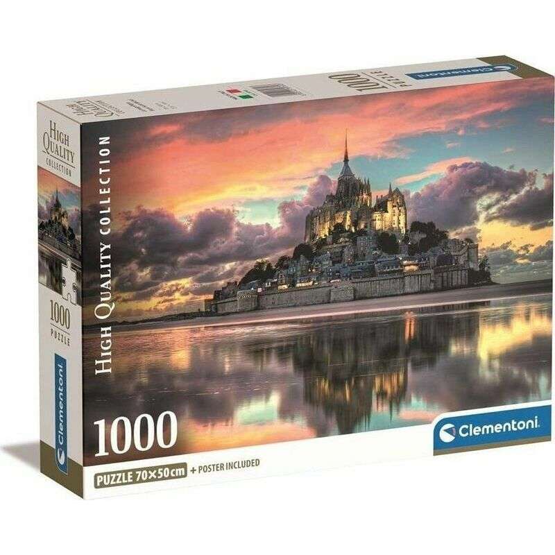 Puzzle 1000 Clementoni: The Magnificent Mont Saint-Michel