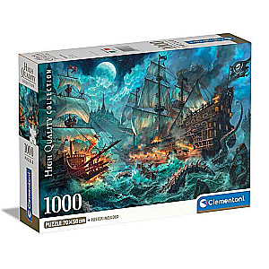 Puzzle 1000 Clementoni: Battle of the Pirates