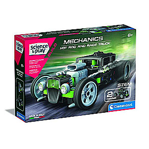 Clementoni Constructor: Hot Rod & Race Truck 2 in 1