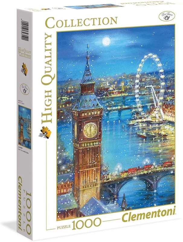 Puzzle 1000 CLEMENTONI SNOW FLAKES ON THE