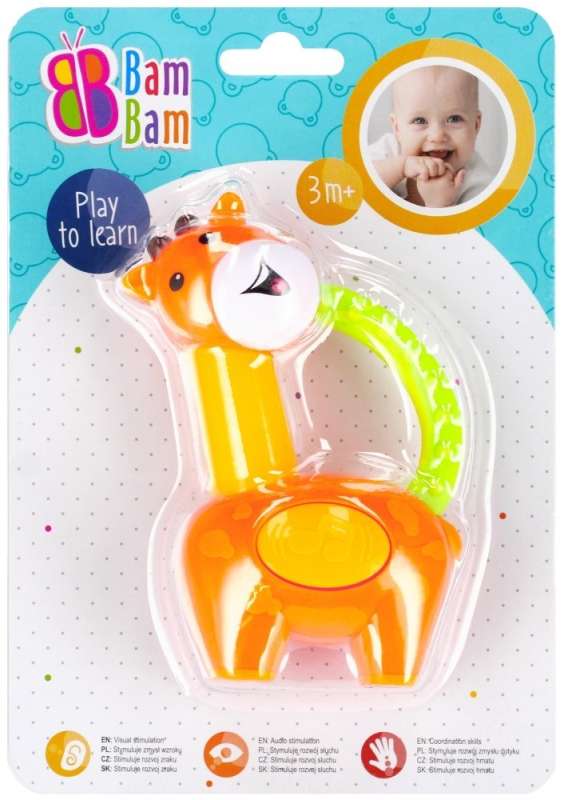 Rattle - BamBam: Giraffe, mix