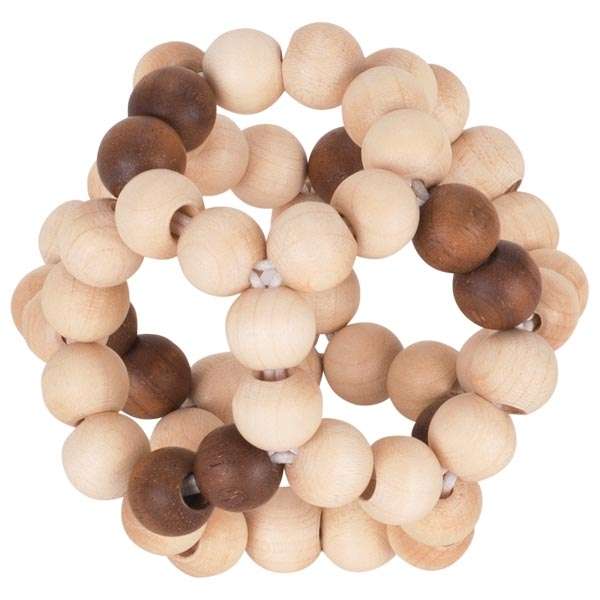 Children's Toy - Elastic Rattle: Ball, Natural