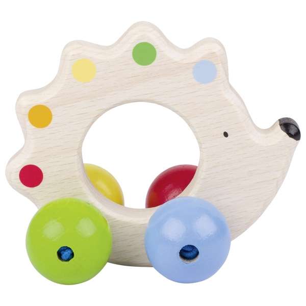 Wooden Rattle - Hedgehog