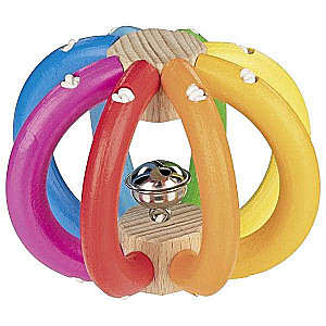 Children's Toy - Elastic Rattle: Rainbow Ball