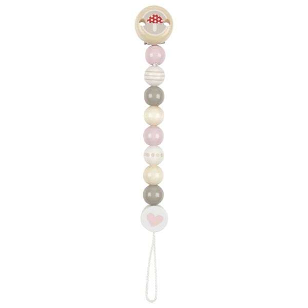 Pacifier Clip - Fly Agaric