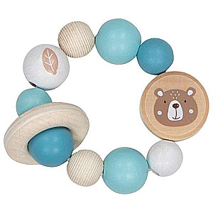 Elastic Wooden Rattle: Bear Cub
