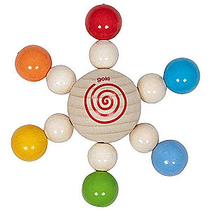 Elastic Wooden Rattle: Sun