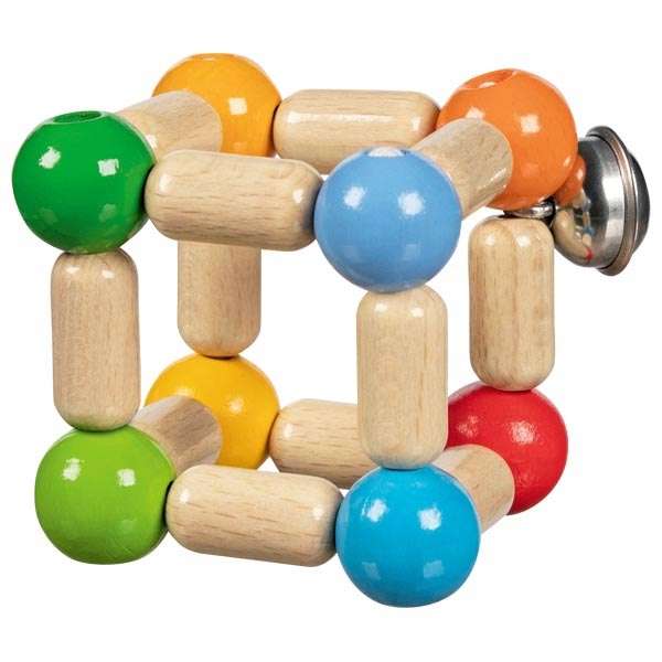 Children's Toy - Elastic Rattle: Cube, Small