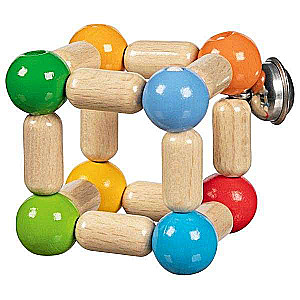 Children's Toy - Elastic Rattle: Cube, Small