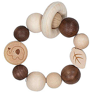 Elastic Wooden Rattle: Elephant