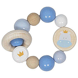 Elastic Wooden Rattle: Hippopotamus