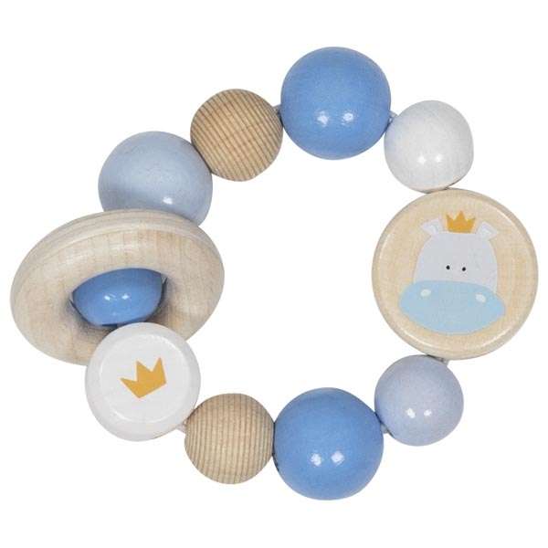 Elastic Wooden Rattle: Hippopotamus