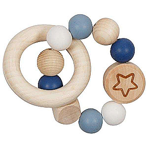 Elastic Wooden Rattle: Star