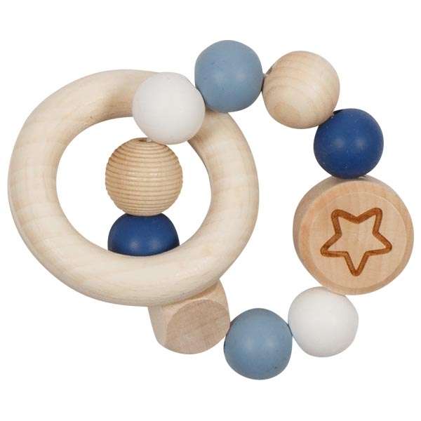Elastic Wooden Rattle: Star