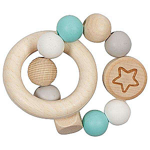 Elastic Wooden Rattle: Star, Tiffany
