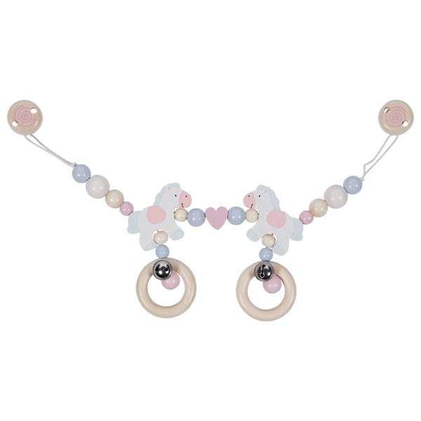 Stroller Toy Chain with Clips - Horses